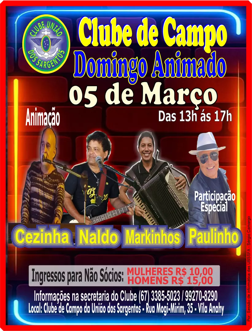 Domingo Animado no Clube de Campo 05/03/2023